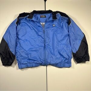 Vintage Wilson windbreaker track jacket blue and black size large men’s